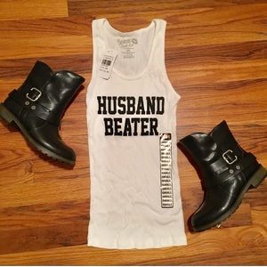 NWT “husband beater” tank